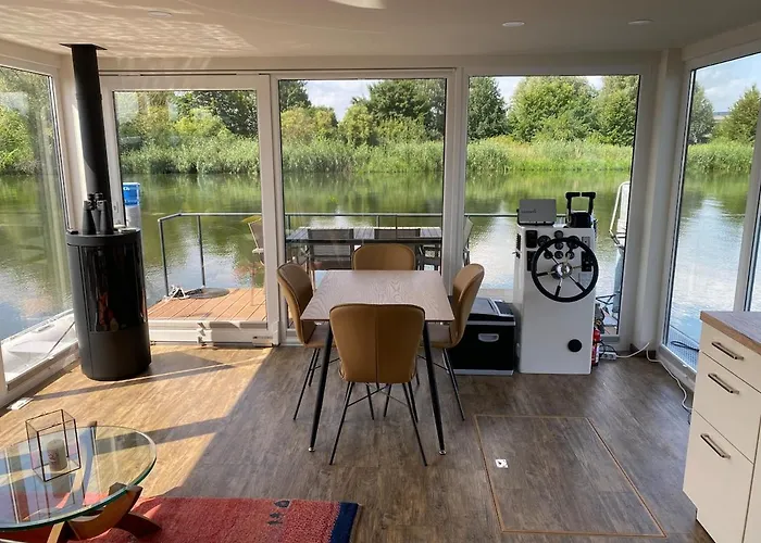 Bateau-hôtel Exklusives Hausboot - Sauna, Sonnendeck&privates Beiboot *